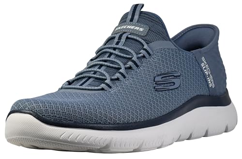 Skechers Summits High Range Hands Free Slip-in Sneaker für Herren, zum Hineinschlüpfen, Schiefer, 9 Wide von Skechers