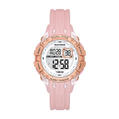 Skechers Sunnyglen Digital Blush PU Armbanduhr (Modell: SR2142), Blush von Skechers
