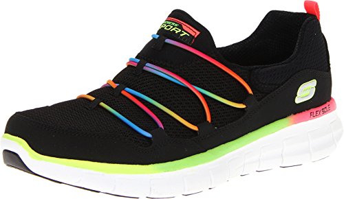 Skechers Synergy Loving Life Hausschuhe für Damen, Schwarz, Mehrfarbig - Größe: 21 EU von Skechers
