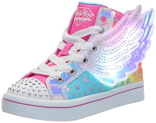 Skechers Girl's TWI-Lites 2.0 Dreamy Wings Ankle Boot, Pink Multi, 10.5 UK Child von Skechers