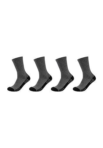 Skechers Unisex Tennissocken Cushioned 4er Pack 43/46 dark grey melange von Skechers