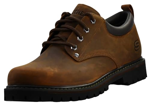 Skechers Tom Cats, Herren Oxford Schnürhalbschuhe, Braun (Dark Brown), 41 EU von Skechers