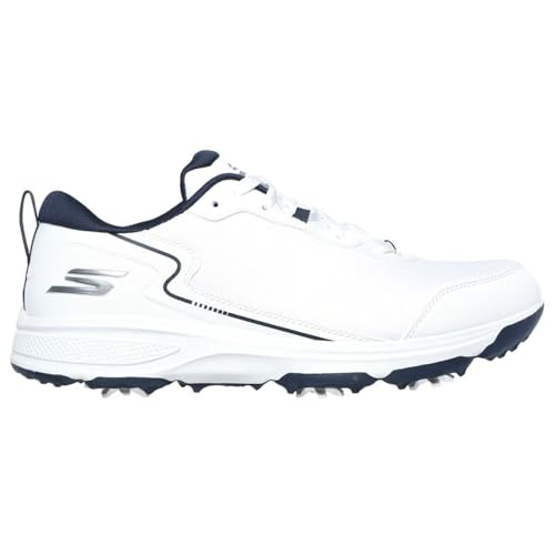 Skechers Torque Sport Fairway Herren Golfschuh mit Spiked Relaxed Fit, Weiß, Marineblau, 10 Skechers Torque Sport Fairway Herren Golfschuh mit Spiked Relaxed Fit, Weiß, Marineblau, 10 von Skechers