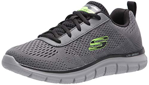Skechers Herren Track Moulton Oxford, Dunkelgrau/Schwarz, 40 EU von Skechers