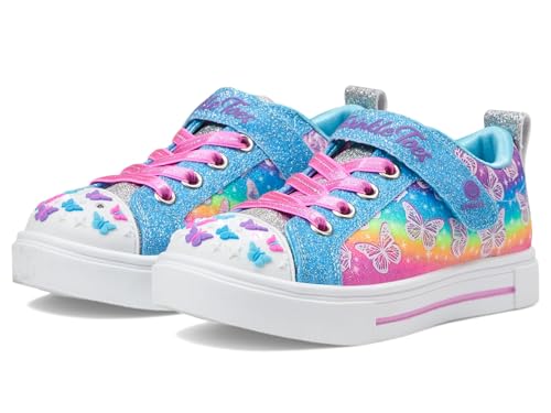 Skechers Twinkle Sparks-Ombre Flutter Sneaker für Mädchen, Mehrfarbig/Meereswellen (Ocean Tides), 34 EU von Skechers
