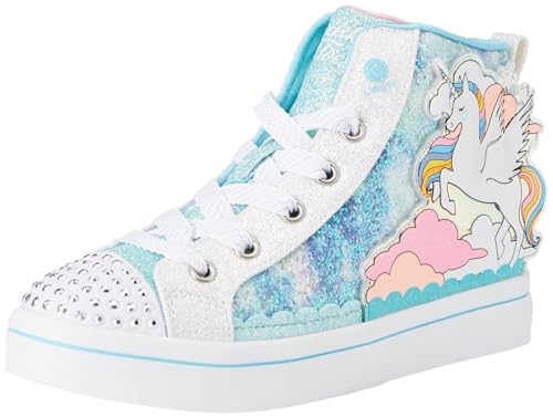 Skechers Twinkle Toes Sneaker, Blaue Synthetik-Multi-Besatz, 35.5 EU von Skechers
