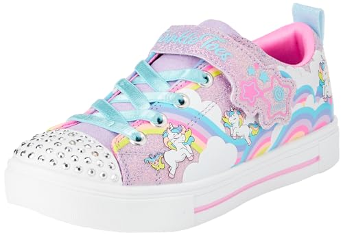 Skechers Baby - Mädchen Twinkle Sparks Jumpin' Clouds Sneakers, Lavender Synthetic/Multi Trim, 24 EU von Skechers