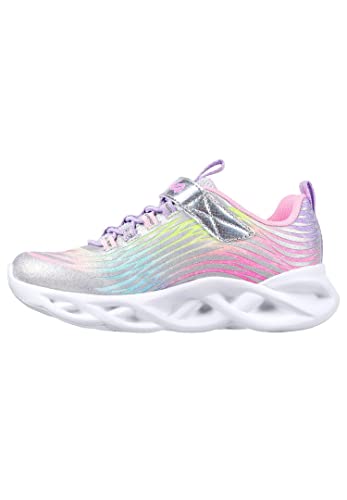 Skechers Twisty Brights-Mystical Bliss Sneaker, Silver Multi Mesh, 27 EU von Skechers