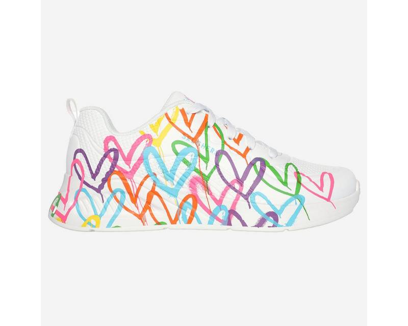 Skechers Skechers UNO LITE HEART HEARTS, Sneaker, Weiß,kombiniert, Damen Sneaker von Skechers