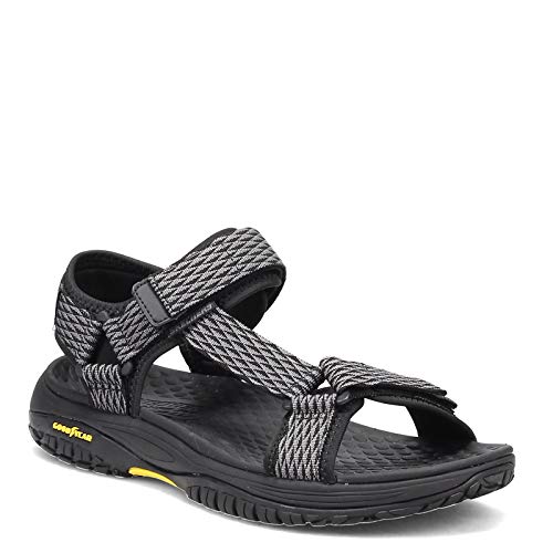 Skechers USA Men's Herren Lomell-Rip Tide Sandalen mit offener Zehenpartie, schwarz/grau, 48 EU Skechers USA Men's Herren Lomell-Rip Tide Sandalen mit offener Zehenpartie, schwarz/grau, 48 EU von Skechers