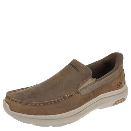 Skechers Herren Pollard-Osgood Moc Toe, Desert Beige, 44.5 EU Weit von Skechers