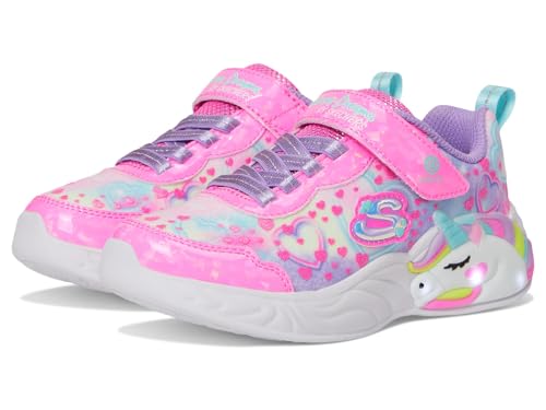 Skechers Unicorn Dreams Heart Sparkles Sneaker, Pink/Multi, 47 EU Child, Pink Multi, 32 EU von Skechers