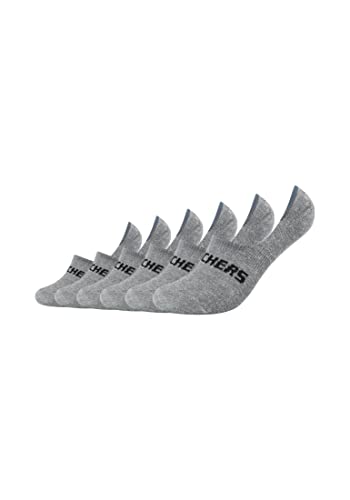 Skechers Unisex Füßlinge Mesh Ventilation 6er Pack 39/42 light grey melange von Skechers