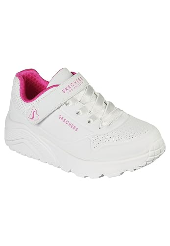 Skechers Unisex Kinder Uno Lite Sneaker, Weiß, 35 EU von Skechers