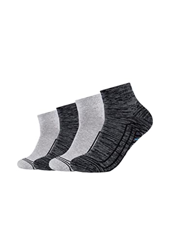 Skechers Unisex Kurzsocken Cushioned 4er Pack 35/38 dark grey mix von Skechers