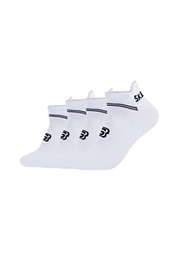 Skechers Unisex Sneakersocken Mesh Ventilation 4er Pack 35/38 white von Skechers