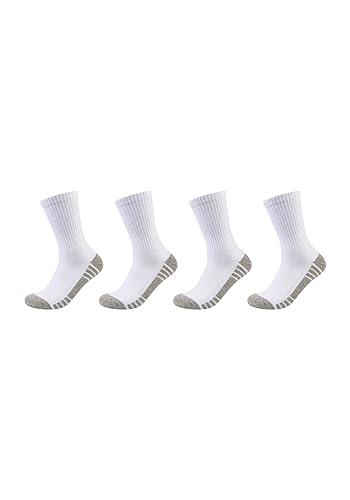 Skechers Unisex Tennissocken Cushioned 4er Pack 39/42 white mix von Skechers