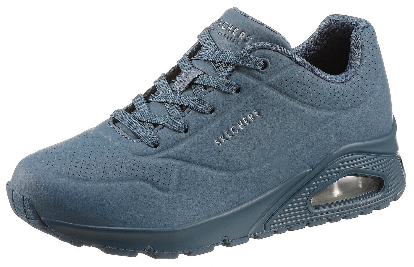 Skechers Uno - Stand on Air Wedgesneaker Freizeitschuh, Halbschuh, Schnürschuh mit feiner Perforation von Skechers