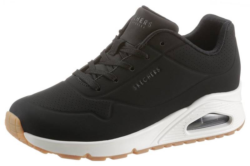 Skechers Uno - Stand on Air Wedgesneaker Freizeitschuh, Halbschuh, Schnürschuh mit feiner Perforation von Skechers
