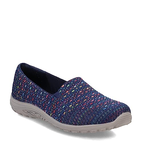 Skechers Women's, Relaxed Fit: Reggae Fest - Wicker Slip-On - Wide Width Navy 8.5 W von Skechers