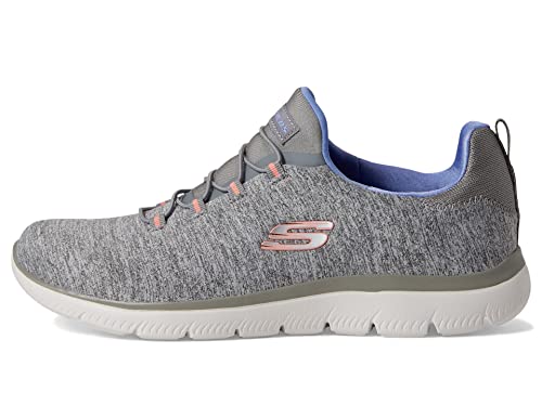 Skechers Women's, Summits - Quick Getaway Sneaker Grey Blue 10 M von Skechers