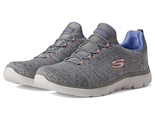 Skechers Women's, Summits - Quick Getaway Sneaker Grey Blue 8 M von Skechers