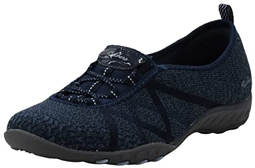 Skechers Women's Breathe-Easy-a Look Sneaker, Navy, 7 M von Skechers