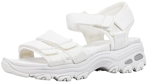 Skechers Women's D-Lites-Fresh Catch Sport Sandal White 11 von Skechers