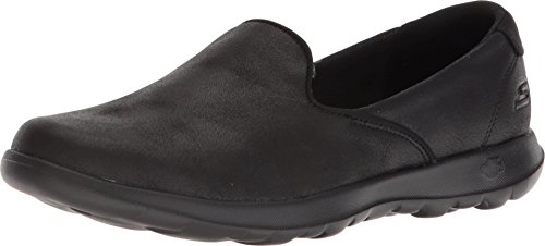 Skechers Women's GO WALK LITE - QUEENLY Closed Toe Ballet Flats, Black (Black Textile/Trim BBK), 5.5 UK 38.5 EU von Skechers