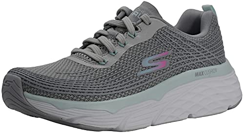 Skechers Women's Max Cushioning Elite Sneaker, Grey/Mint, 7 W US von Skechers