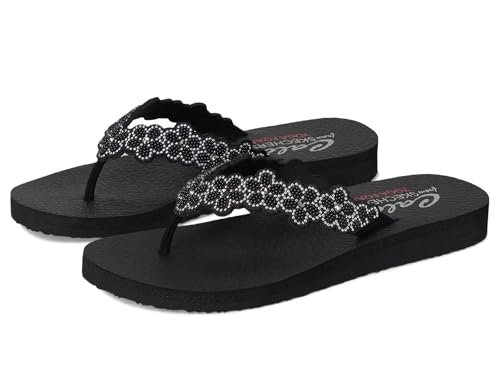 Skechers Women's Meditation-Rare Elegance Flip-Flop, Schwarz, 37 EU von Skechers