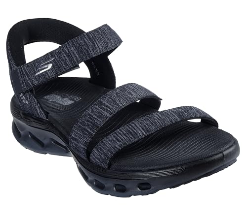 Skechers Women's On-The-go Glide Step 2.0 Hands Free Slip-ins Sandal-Giselle Fisherman, schwarz / grau, 35 EU von Skechers