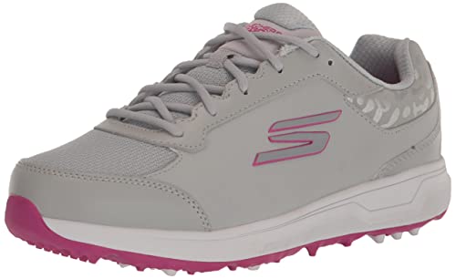 Skechers Damen Prime Relaxed Fit Spikeless Golf Shoe Sneaker, Grau/Pink, 38.5 EU Skechers Damen Prime Relaxed Fit Spikeless Golf Shoe Sneaker, Grau/Pink, 38.5 EU von Skechers