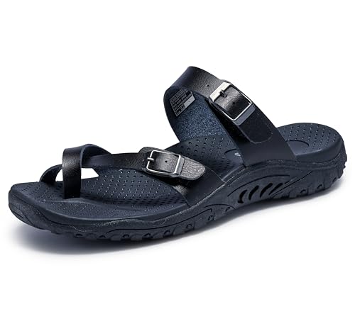 Skechers Women's Reggae-Carribean-Double Buckle Toe Thong Slide Sandal von Skechers