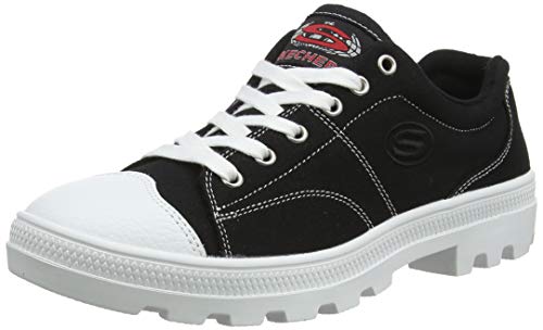 Skechers Damen Roadies-true Roots Sneaker, Black Canvas White Leather Trim Blk, 38 EU von Skechers