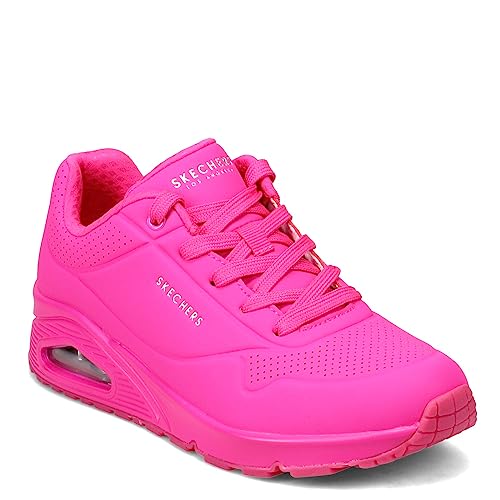 Skechers Damen UNO-Nachtschattierungen Sneaker, Knallpink (Hot Pink), 39.5 EU Weit von Skechers