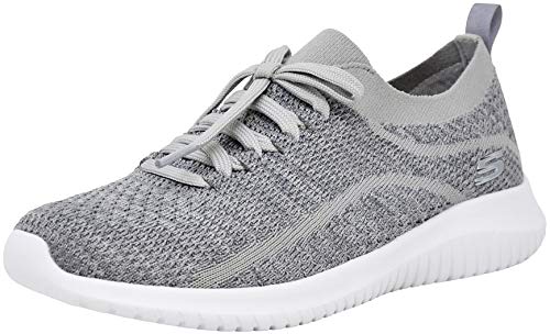 Skechers Women's Ultra Flex Statement Sneaker, Light Grey, 7 M US von Skechers