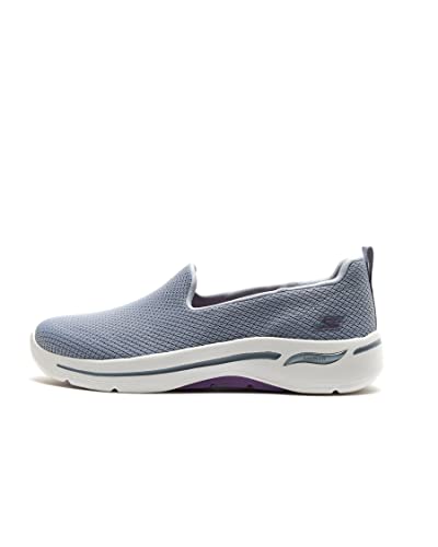 Skechers Damen Go Walk Arch Fit – Grateful Sneakers, Grau/Lavendel, 39 EU von Skechers