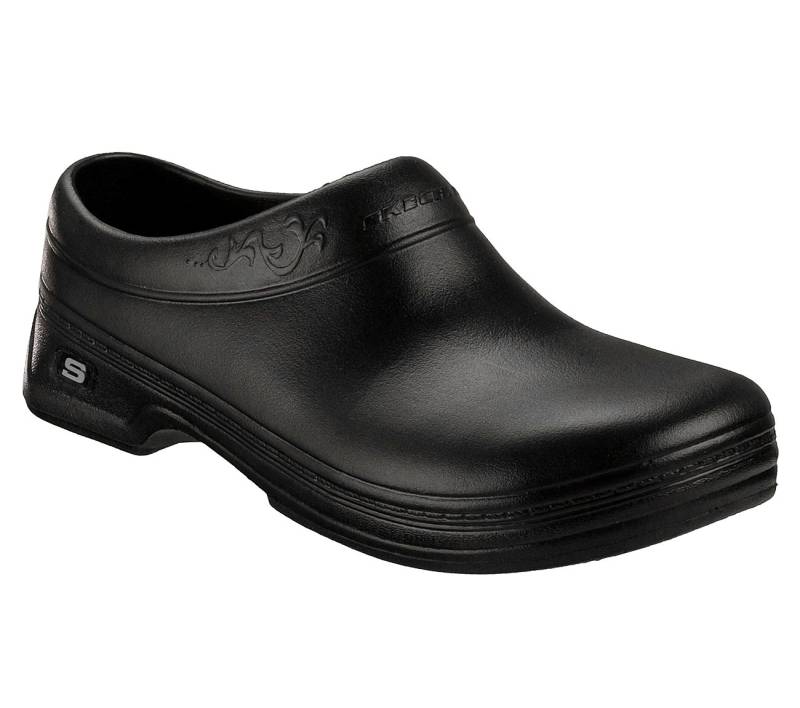 Skechers Womens Work OSWALD CLARA Clogs und Pantoletten Damen Schuhe Schwarz von Skechers