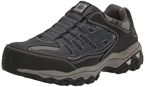 Skechers for Work Cankton Athletic Lace Boot, marineblau/grau, 10.5 US Wide von Skechers