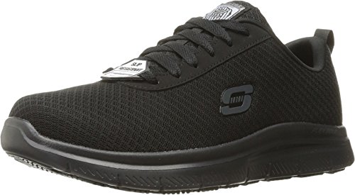 Skechers for Work Men's Flex Advantage Bendon Wide Work Shoe, Black, 10.5 W US von Skechers