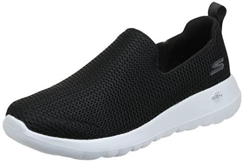 Skechers Herren Go Walk Max-Athletic Air Mesh Slip on Walking Shoe Sneaker, Schwarz/Weiß, 49 EU von Skechers