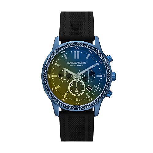 Skechers Uhr für Herren Clarkdale, Chronographenwerk, 44MM Blaues Legierungsgehäuse mit Silikonarmband, SR5198 Skechers Uhr für Herren Clarkdale, Chronographenwerk, 44MM Blaues Legierungsgehäuse mit Silikonarmband, SR5198 von Skechers