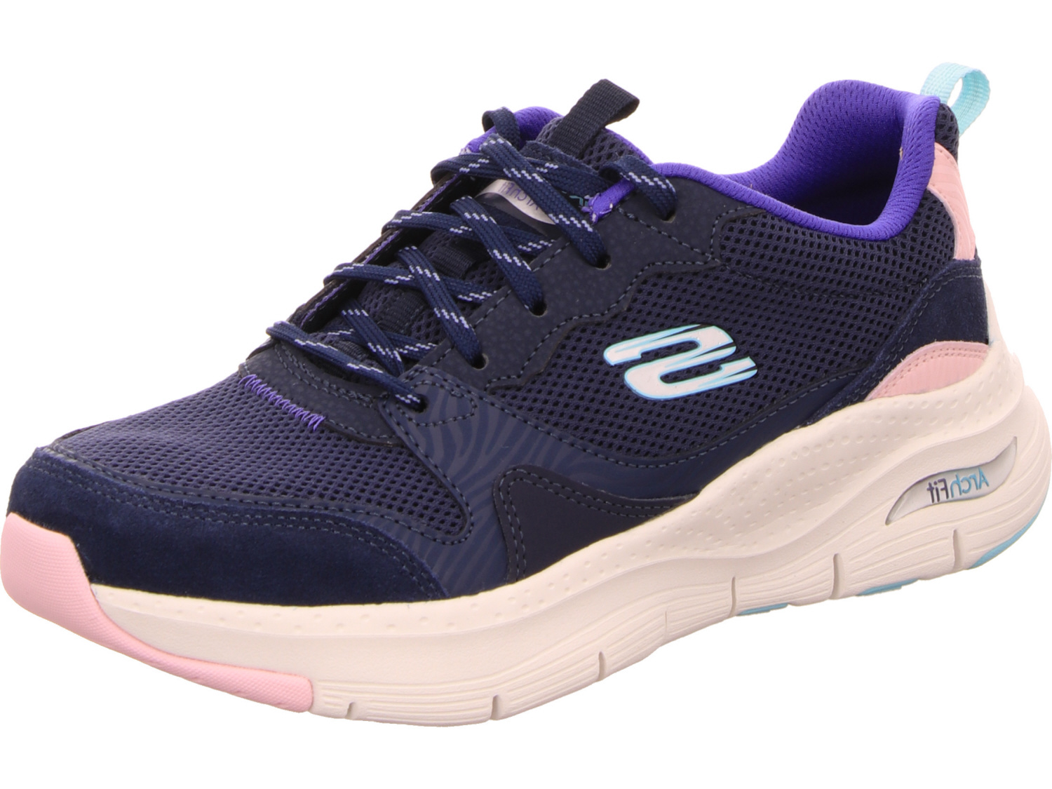 female Freizeit Schnürer blau 38 von Skechers