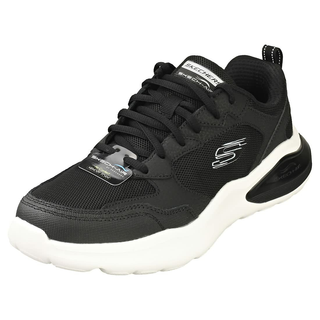 male Freizeit Schnürer schwarz 45 von Skechers