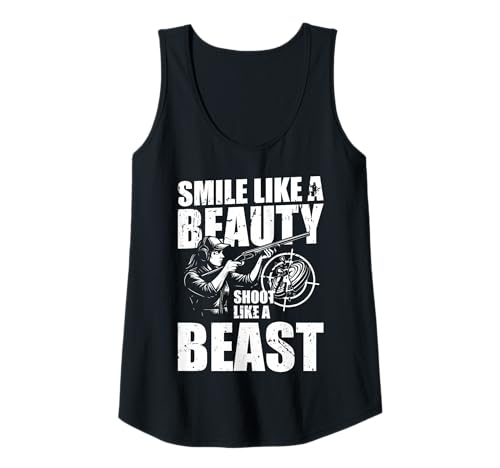 Damen Smile Like A Beaty Skeet Shooting Clay Pigeon Tank Top Damen Smile Like A Beaty Skeet Shooting Clay Pigeon Tank Top von Skeet Shooting Clay Pigeon Design