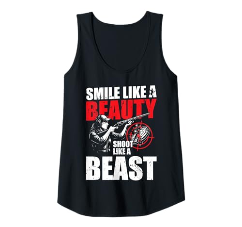 Damen Smile Like A Beaty Skeet Shooting Clay Pigeon Tank Top Damen Smile Like A Beaty Skeet Shooting Clay Pigeon Tank Top von Skeet Shooting Clay Pigeon Design