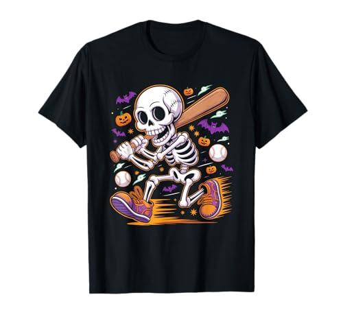 Skelett Baseball Spieler Liebhaber Trainer Halloween Jungen Herren Kinder T-Shirt Skelett Baseball Spieler Liebhaber Trainer Halloween Jungen Herren Kinder T-Shirt von Skeleton Halloween Baseball Costume