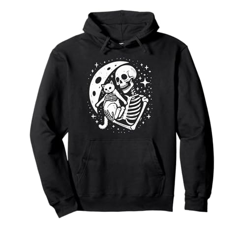 Vintage Skelett Katze Schädel Goth Halloween Männer Frauen Kinder Pullover Hoodie Vintage Skelett Katze Schädel Goth Halloween Männer Frauen Kinder Pullover Hoodie von Skeleton Holding Cat Vintage Goth Halloween