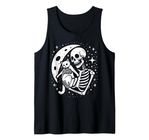Vintage Skelett Katze Schädel Goth Halloween Männer Frauen Kinder Tank Top Vintage Skelett Katze Schädel Goth Halloween Männer Frauen Kinder Tank Top von Skeleton Holding Cat Vintage Goth Halloween